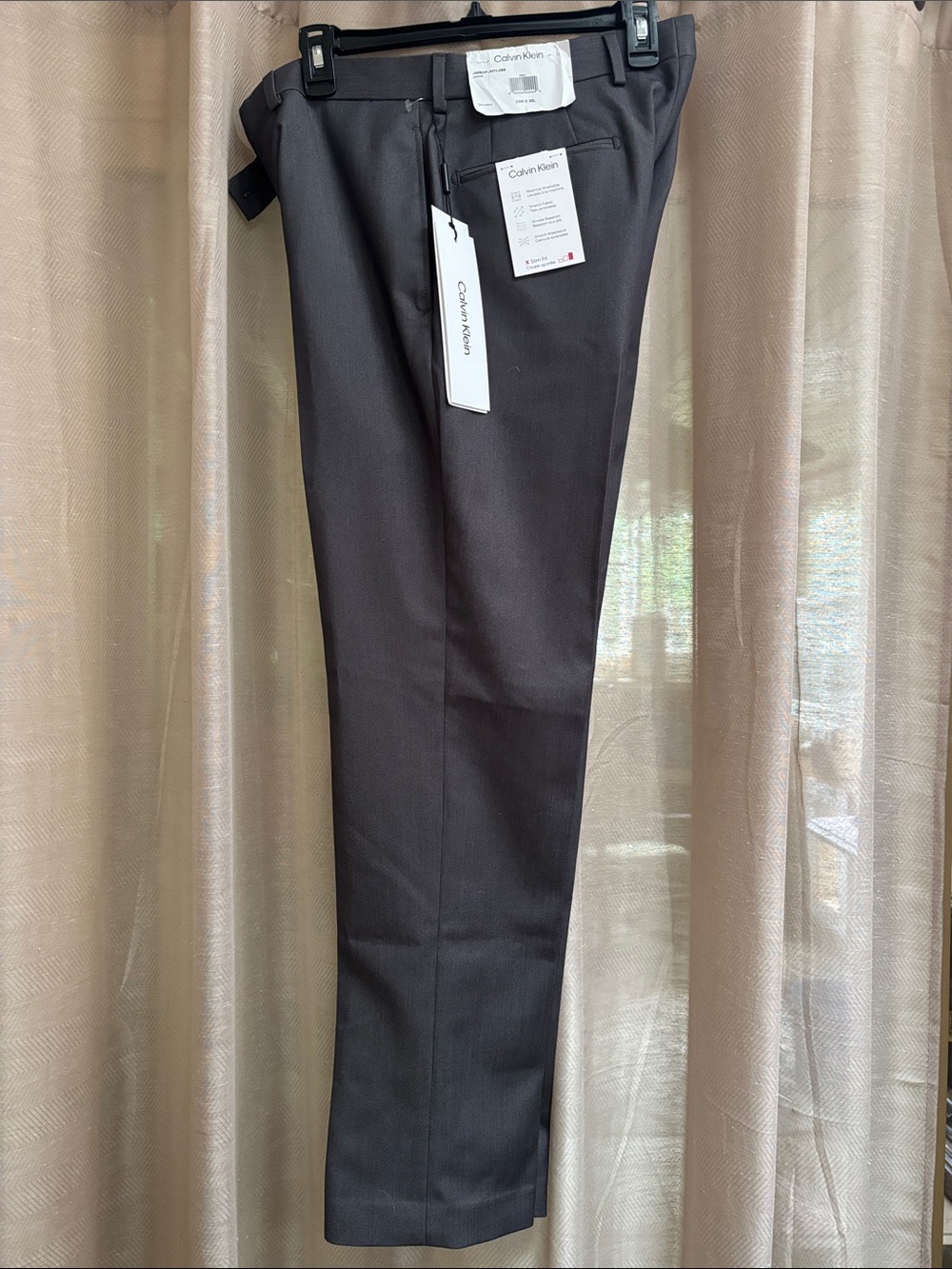 Calvin Klein Men’s Charcoal Dress Pants NWT 33x30